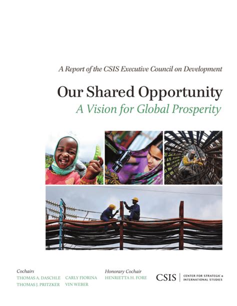 Our Shared Opportunity A Vision for Global Prosperity CSIS Reports Epub