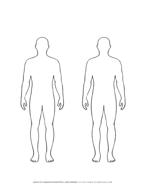 Outline Of Body Printable