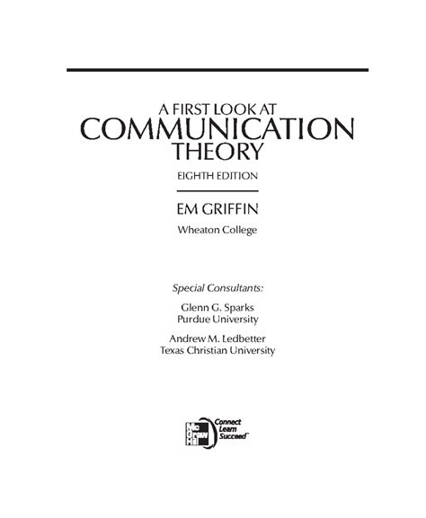 Outlines and Highlights for a First Look at Communication Theory by Em Griffin 8th Edition Reader