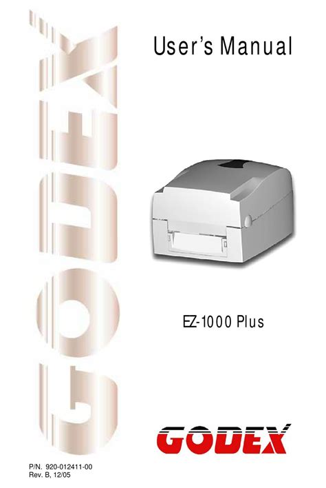 Output Solutions Ez 1000plus Printers Owners Manual Doc