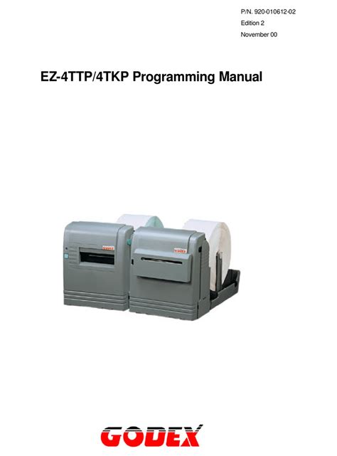 Output Solutions Ez 4ttp Printers Owners Manual Doc