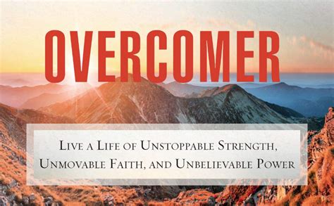 Overcomer Study Guide Living a Life of Unstoppable Strength Unmovable Faith and Unbelievable Power Kindle Editon