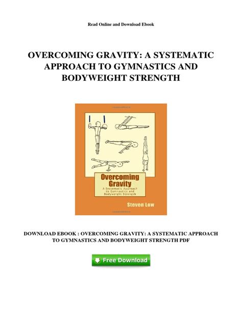 Overcoming Gravity Systematic Gymnastics Bodyweight Reader