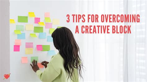 Overcoming creative block: