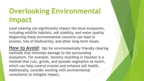 Overlooking the environmental impact: