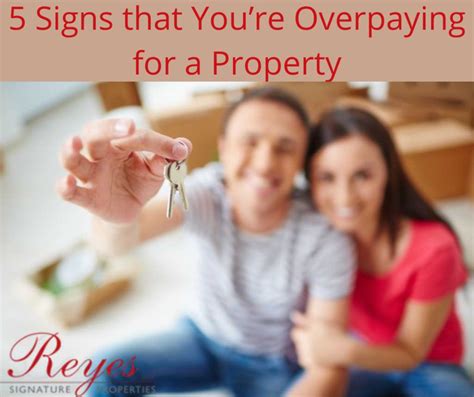 Overpaying for a property: