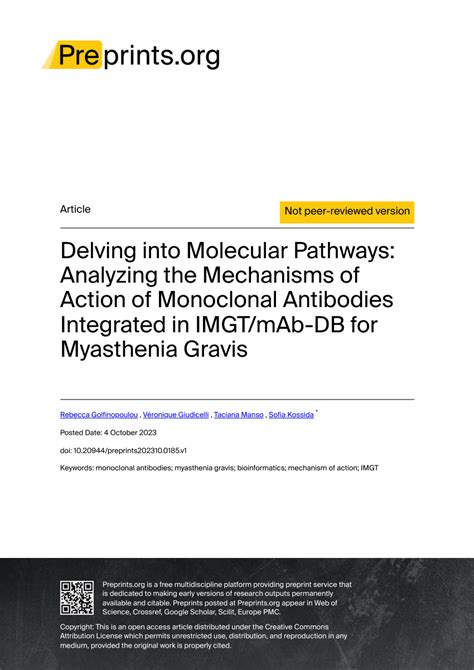 Overview: Delving into the Molecular Mechanisms of Life