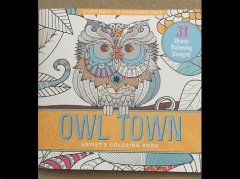 Owl Town Adult Coloring Book 31 stress-relieving designs Studio Series Reader