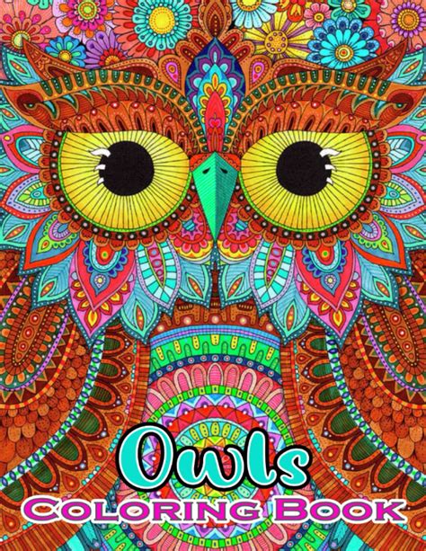 Owls Coloring Book A Stress Management Coloring Book For Adults Adult Coloring Books Volume 2 Doc