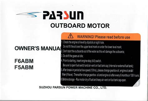 Owners Manual Parsun 5hp Ebook PDF