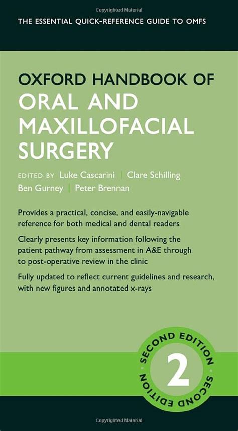 Oxford Handbook of Oral and Maxillofacial Surgery Oxford Medical Handbooks PDF