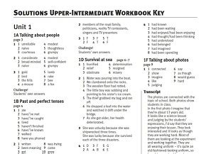 Oxford Solutions Upper Intermediate Workbook Answer Key Doc