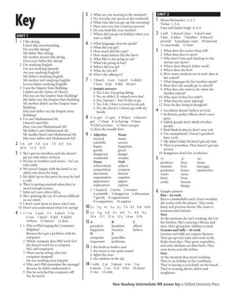 Oxford University Press Answer Key Doc