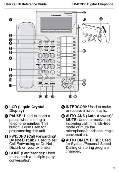 PANASONIC KX DT333 PROGRAMMING MANUAL Ebook Reader