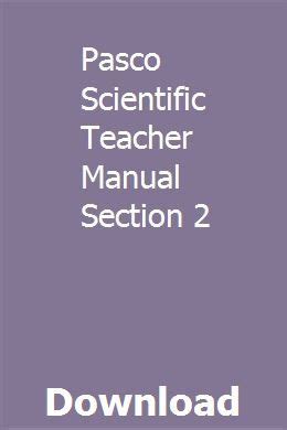 PASCO SCIENTIFIC SECTION 3 ANSWERS Ebook Kindle Editon
