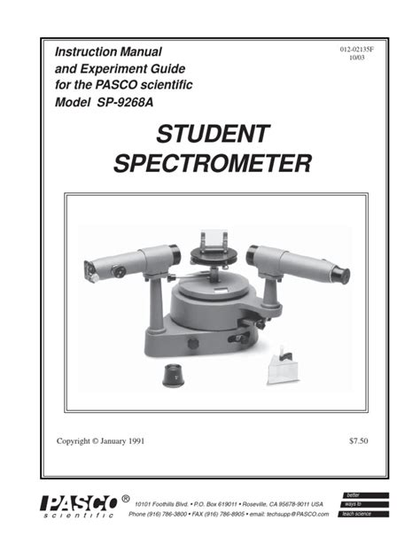 PASCO SCIENTIFIC STUDENT MANUAL ANSWERS Ebook PDF