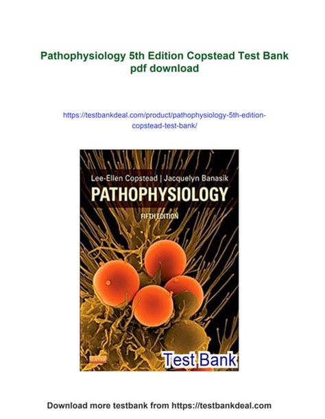 PATHOPHYSIOLOGY TEST BANK QUESTIONS COPSTEAD 5TH ED Ebook Kindle Editon