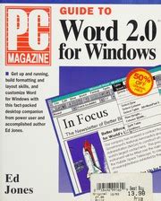 PC Magazine Guide to Word 20 for Windows Doc