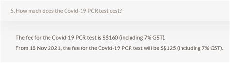 PCR Test Singapore Price: How Much Does It Cost & Where to Get Tested