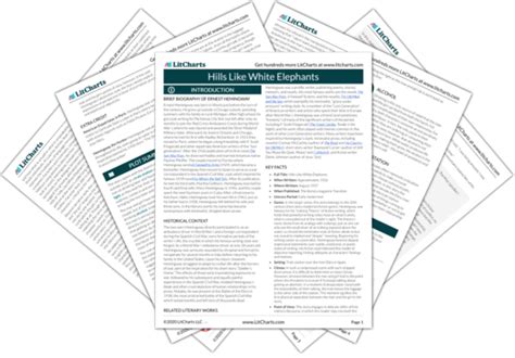 PDF Hills Like White Elephants: A Comprehensive Guide