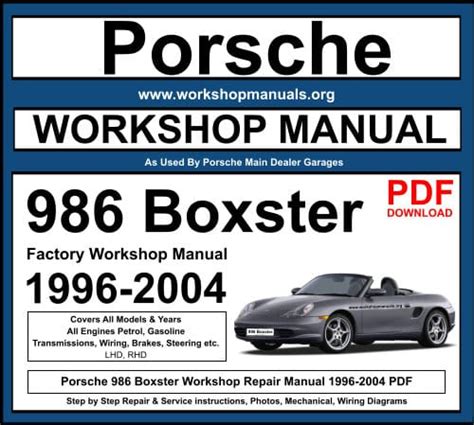 PDF Instructions For Porsche Boxster 3.4L Engine ... - CarltonBale.com Epub