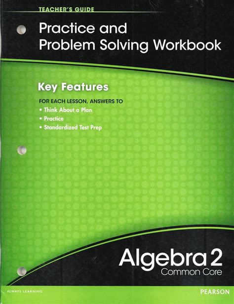 PEARSON ALGEBRA 2 COMMON CORE WORKBOOK ANSWERS Ebook Kindle Editon