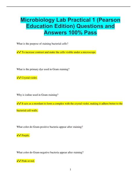 PEARSON MICROBIOLOGY TEST QUESTIONS Ebook Reader