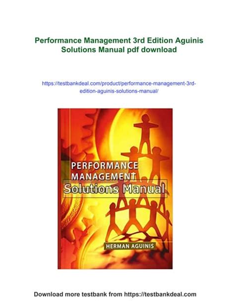 PERFORMANCE MANAGEMENT HERMAN AGUINIS 3RD EDITION Ebook Epub