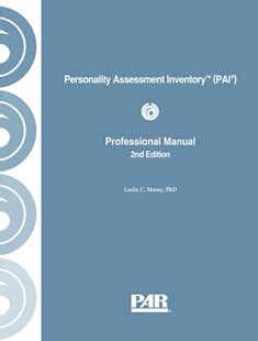 PERSONALITY ASSESSMENT INVENTORY MANUAL Ebook Kindle Editon