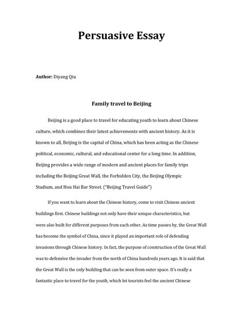PERSUASIVE WRITING EXAMPLE Ebook PDF