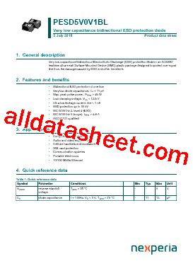 PESD5V0V1BL-N: A Game-Changer for Multiple Industries