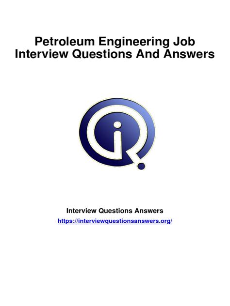 PETROLEUM ENGINEERING INTERVIEW QUESTIONS ANSWERS Ebook PDF