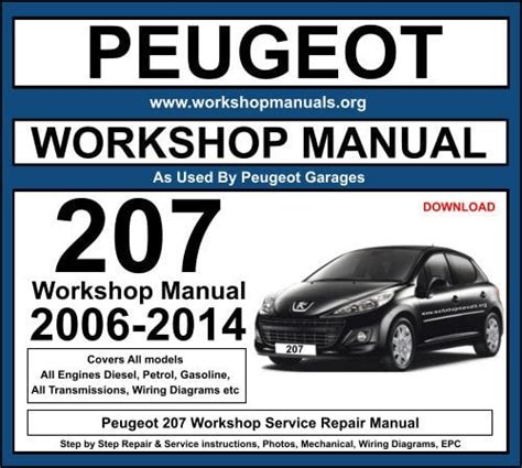 PEUGEOT 207 CC WORKSHOP MANUAL Ebook Doc