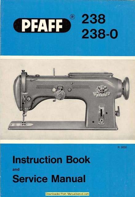 PFAFF SEWING MACHINE INSTRUCTION MANUAL 238 6X6 Ebook Reader