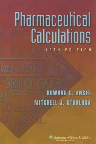 PHARMACEUTICAL CALCULATION HOWARD C ANSEL SOLUTION MANUAL Ebook Kindle Editon