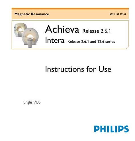 PHILIPS ACHIEVA MRI USER MANUAL Ebook Kindle Editon