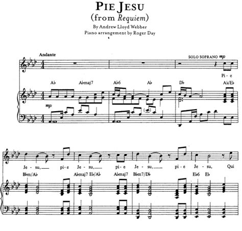 PIE JESU Andrew Lloyd Webber pdf Kindle Editon