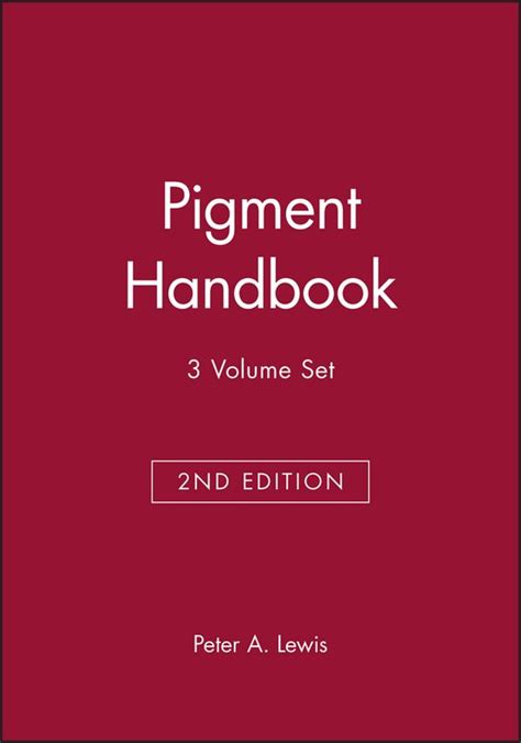 PIGMENT HANDBOOK VOLUME Ebook Doc