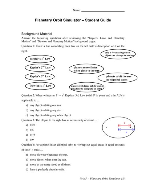 PLANETARY ORBIT SIMULATOR STUDENT GUIDE ANSWER KEY Ebook PDF
