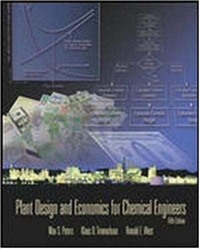 PLANT DESIGN AND ECONOMICS SOLUTION MANUAL Ebook Kindle Editon