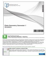 PLATO ANSWERS FOR GEOMETRY B Ebook Doc