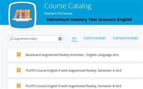 PLATO WEB MASTERY TEST ANSWERS ENGLISH 1A Ebook Epub