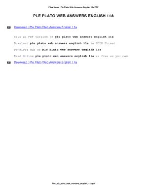 PLE PLATO WEB ANSWERS AMERICAN LITERATURE Ebook Kindle Editon