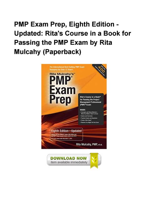 PMP Exam Prep, Eighth Edition: Ritas Course in a Book for Passing the PMP Exam (PDF) Kindle Editon