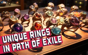 POE Unique Rings: An Exemplar of Exquisite Rarity and Profound Power