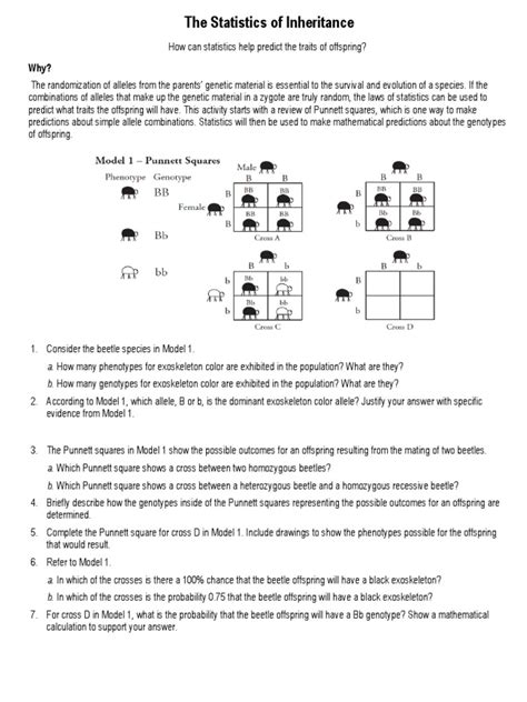 POGIL THE STATISTICS OF INHERITANCE ANSWER KEY Ebook Epub