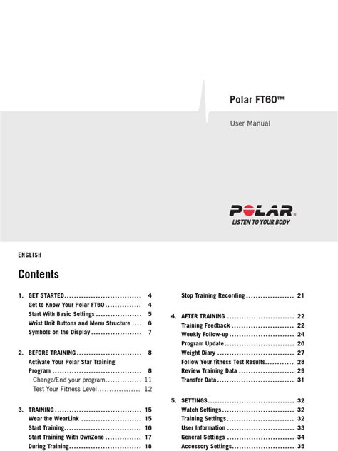 POLAR FT60 MANUAL Ebook Reader