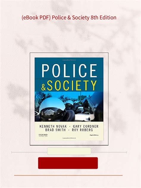 POLICE AND SOCIETY SIXTH EDITION Ebook Reader