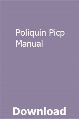 POLIQUIN PICP MANUAL Ebook PDF