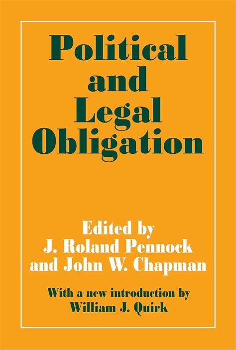 POLITICAL AND LEGAL OBLIGATION [NOMOS XII] Ebook Epub